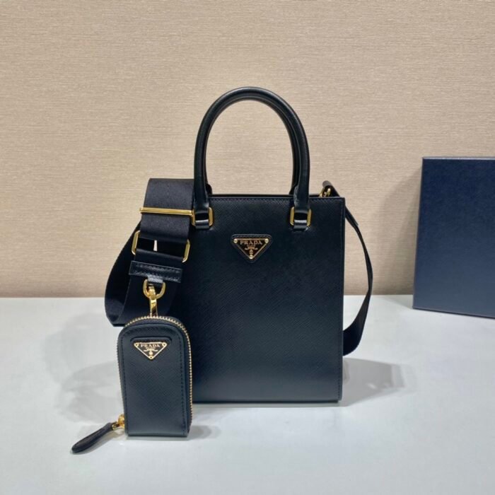 Prada Saffian Tote1BA333-17*19*6CM