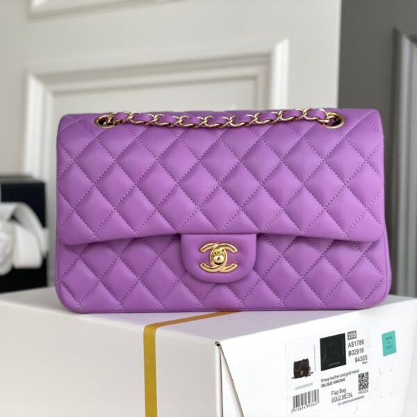 Ch@nel Flap Bag-Lambskin-25CM