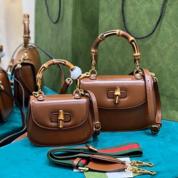 Gucci Top Handle Bag With Bamboo-17*12*7.5&21*15*7CM