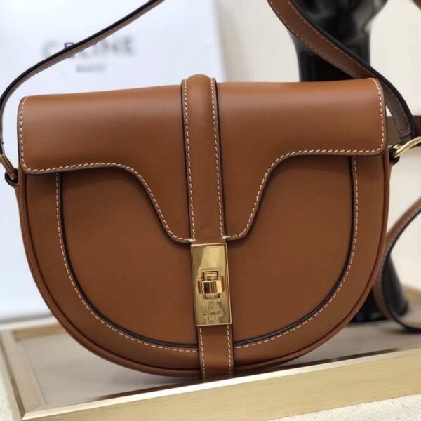 Celin Besace 16 Bag in Natural Calfskin -19*17*6CM